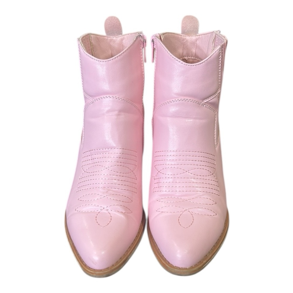 Pierre Dumas Pink Pointed Toe Boho Western Festival Ankle Boots Women’s Size 6.5 - Picture 3 of 12